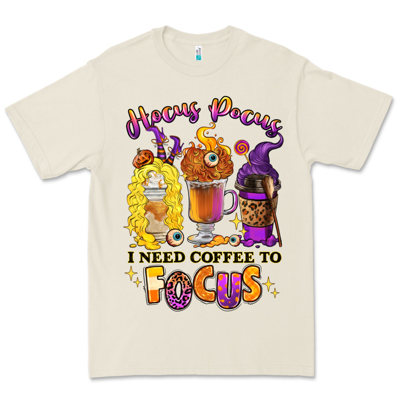 Hocus Pocus I Need Coffee To Focus Premium Tee by RanaPortraitStore | Teevron