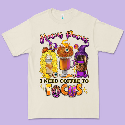 Premium Tee Hocus pocus i need coffee to focus