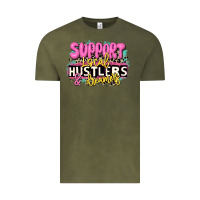 Vintage Olive support local hustlers and dreamers Vintage Tee - JahusDesignShop