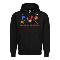 Black i'm a hot mess,always stressed,and proudly a baseb Zipper Hoodie - MaliasSmallBusiness