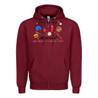 Burgundy i'm a hot mess,always stressed,and proudly a baseb Zipper Hoodie - MaliasSmallBusiness