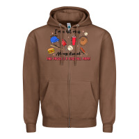 Chestnut i'm a hot mess,always stressed,and proudly a baseb Zipper Hoodie - MaliasSmallBusiness