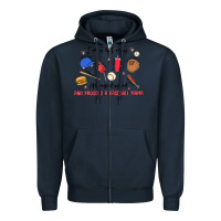 Navy i'm a hot mess,always stressed,and proudly a baseb Zipper Hoodie - MaliasSmallBusiness