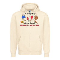 Sandshell i'm a hot mess,always stressed,and proudly a baseb Zipper Hoodie - MaliasSmallBusiness