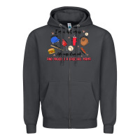 Smoke i'm a hot mess,always stressed,and proudly a baseb Zipper Hoodie - MaliasSmallBusiness
