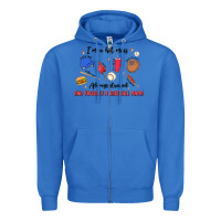 True Royal i'm a hot mess,always stressed,and proudly a baseb Zipper Hoodie - MaliasSmallBusiness