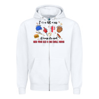 White i'm a hot mess,always stressed,and proudly a baseb Zipper Hoodie - MaliasSmallBusiness