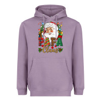 Lavender Papa Claus Christmas Heavyweight Hoodie - NancyCooperArtShop