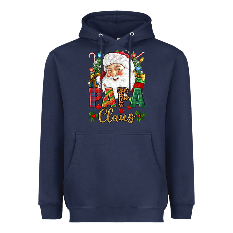 Papa Claus Christmas Heavyweight Hoodie by NancyCooperArtShop | Teevron