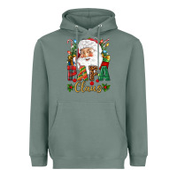 Sage Papa Claus Christmas Heavyweight Hoodie - NancyCooperArtShop