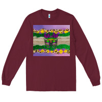 Burgundy mardi gras mask Long Sleeve Tee - AdoDesignShop