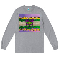 Heather Grey mardi gras mask Long Sleeve Tee - AdoDesignShop