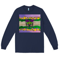 Navy mardi gras mask Long Sleeve Tee - AdoDesignShop