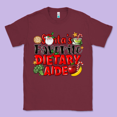 Santas Favorite Dietary Aide Classic Tee Designed By Lillyallendesigns