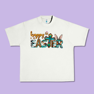 Western Happy Easter Urban Heavy Tee Designed By Adodesignshop