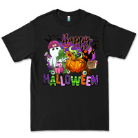 Black Happy Halloween Premium Tee - RanaPortraitStore