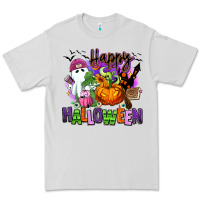 Dove Grey Happy Halloween Premium Tee - RanaPortraitStore