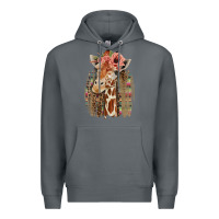 Rock Giraffe with Floral Premium Hoodie - Bettercallsaul