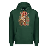 Sports Green Giraffe with Floral Premium Hoodie - Bettercallsaul