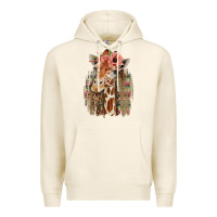 Tofu Giraffe with Floral Premium Hoodie - Bettercallsaul
