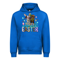 Cobalt Happy Easter Heifers Easter Day Urban Hoodie - HowdyJamesFarm
