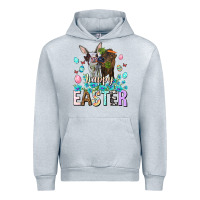 Heather Grey Happy Easter Heifers Easter Day Urban Hoodie - HowdyJamesFarm