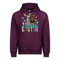 Mauve Wine Happy Easter Heifers Easter Day Urban Hoodie - HowdyJamesFarm
