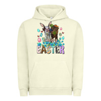 Pigment Pistachio Happy Easter Heifers Easter Day Urban Hoodie - HowdyJamesFarm