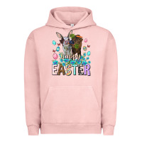 Pigment Salmon Happy Easter Heifers Easter Day Urban Hoodie - HowdyJamesFarm