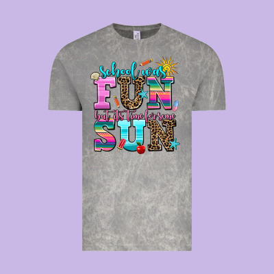 School Was  Fun But Its Time For Some  Sun Vintage Tee Designed By Adodesignshop
