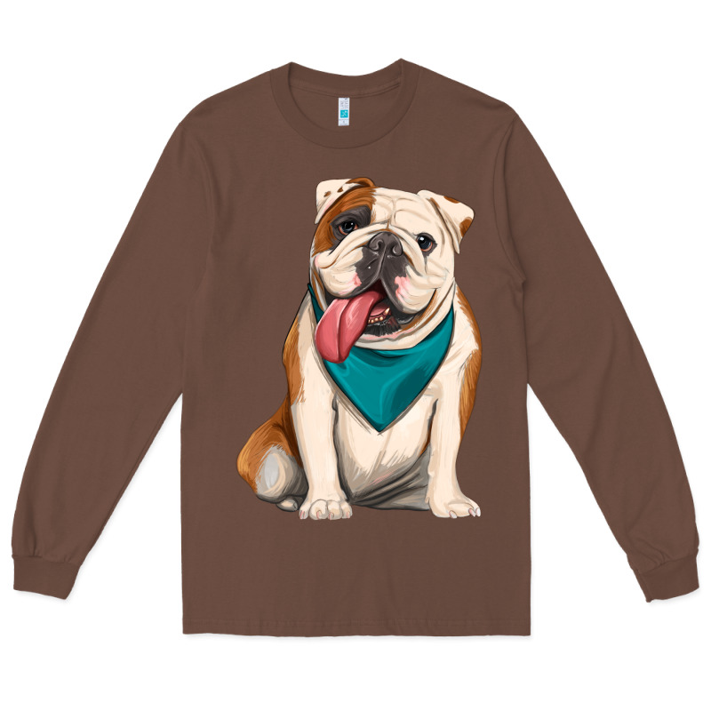 English Bulldog Long Sleeve Tee by Artiststas | Teevron
