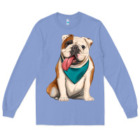 Colony Blue english bulldog Long Sleeve Tee - Artiststas