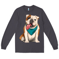 Smoke english bulldog Long Sleeve Tee - Artiststas
