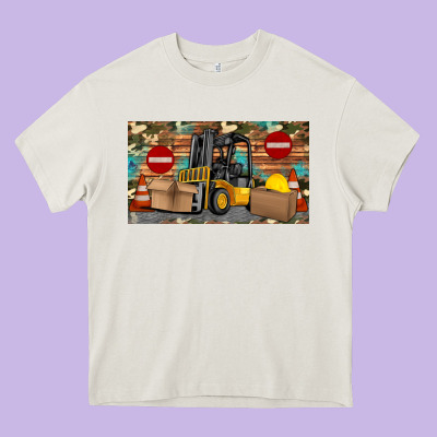 Forklift Sippy Heavy Core Tee Designed By Artiststas