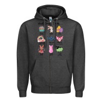 Charcoal Heather gos says ı am easter Zipper Hoodie - MaliasSmallBusiness