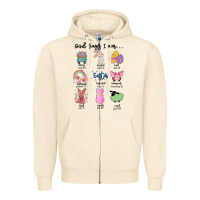 Sandshell gos says ı am easter Zipper Hoodie - MaliasSmallBusiness