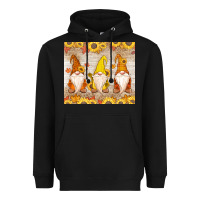 Black Thankful Gnomes Heavyweight Hoodie - MaliasSmallBusiness