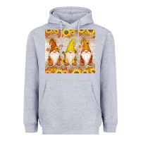 Heather Grey Thankful Gnomes Heavyweight Hoodie - MaliasSmallBusiness