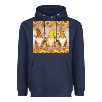 Navy Thankful Gnomes Heavyweight Hoodie - MaliasSmallBusiness
