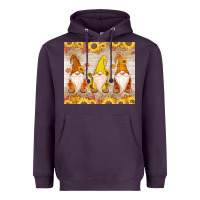 Plum Thankful Gnomes Heavyweight Hoodie - MaliasSmallBusiness