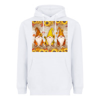 White Thankful Gnomes Heavyweight Hoodie - MaliasSmallBusiness