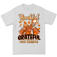 Dove Grey Thankful grateful and Blessed black boy sneakers Premium Tee - RanaPortraitStore