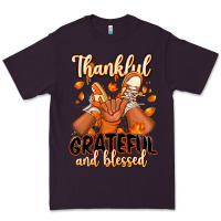Plum Thankful grateful and Blessed black boy sneakers Premium Tee - RanaPortraitStore