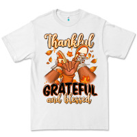 White Thankful grateful and Blessed black boy sneakers Premium Tee - RanaPortraitStore
