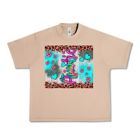 Burro auntie leopard turquoise Urban Heavy Tee - JahusDesignShop
