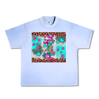 Grape Ice auntie leopard turquoise Urban Heavy Tee - JahusDesignShop