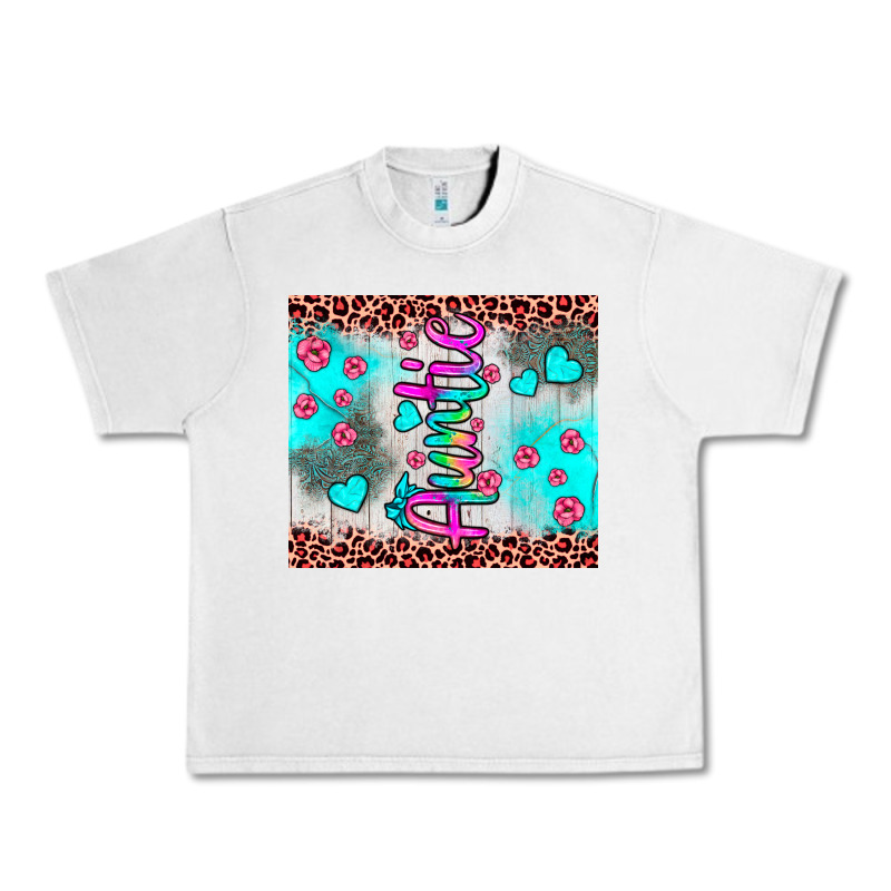Auntie Leopard Turquoise Urban Heavy Tee by JahusDesignShop | Teevron