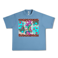 Pebble Blue auntie leopard turquoise Urban Heavy Tee - JahusDesignShop