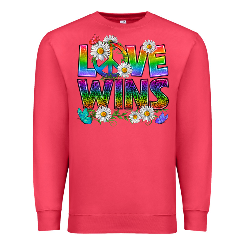 Pride Lgbtq+ Love Wins Premium Sweatshirt by BundleAndBundleShop | Teevron