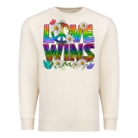 Sandshell Pride LGBTQ+ Love Wins Premium Sweatshirt - BundleAndBundleShop